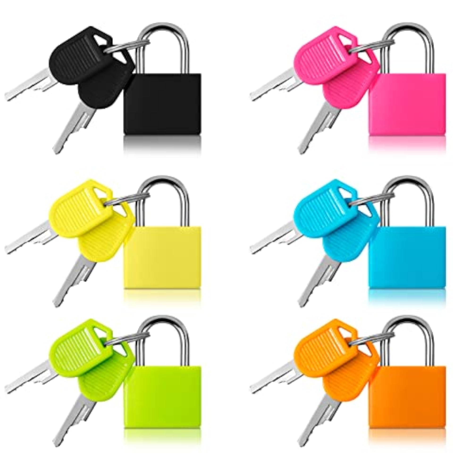 6 Pcs Small Padlocks Luggage Locks with Keys